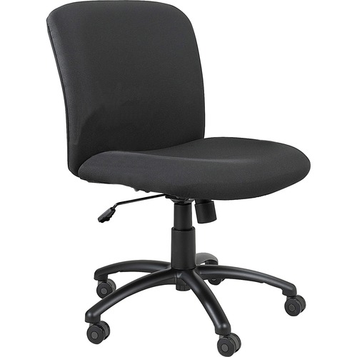 Mid-Back Chair, 27"x30-1/4"x36-1/2"-40-1/2", Black