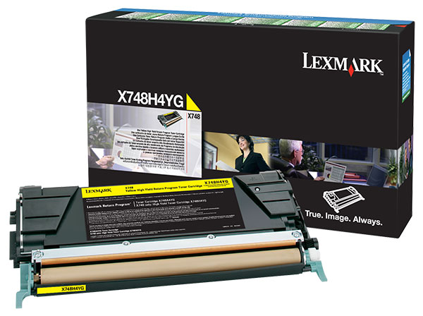 Lexmark High Yield Yellow Return Program Toner Cartridge for US Government (10,0