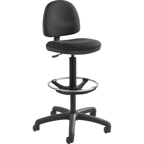 Safco  Precision Drafting Chair, 25"x25"x42"-54", Black