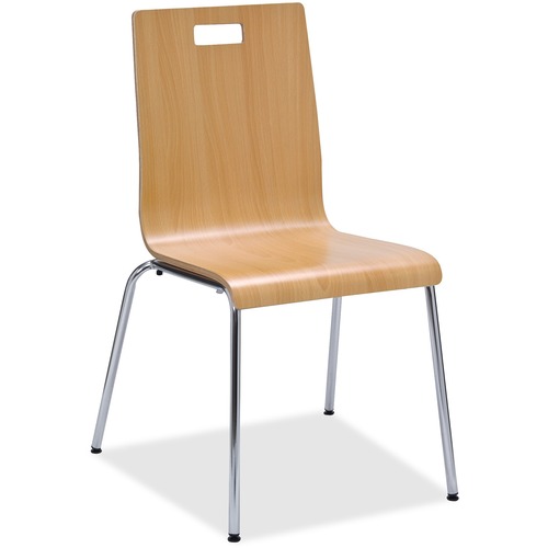 Lorell  Brentwood Cafe Chair, 20-1/2"x21"x34", 2/CT, Natural