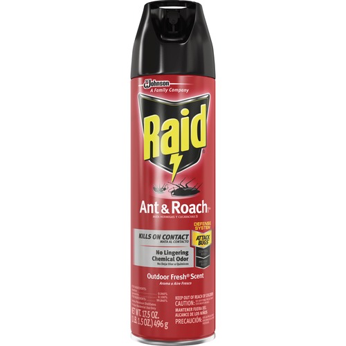 Raid Ant And Roach Spray, 17.5oz., Fresh Scent/CL