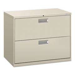 2 Drawer Lateral File W/Lock, 36"x19-1/4"x28-3/8", Gray