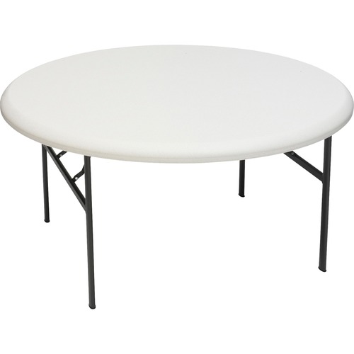Round Folding Table, 600 lb Cap., 60"x29", Platinum