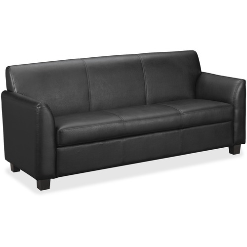 3-Cushion Sofa, 73"x28-3/4"x32", Black