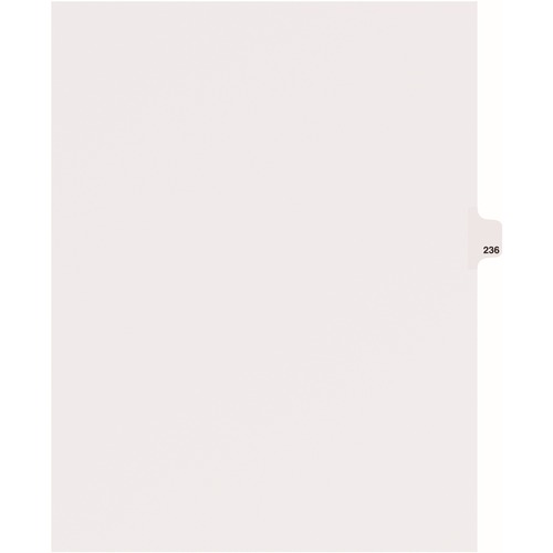 Avery  Dividers, "236", Side Tab, 8-1/2"x11", 25/PK, White