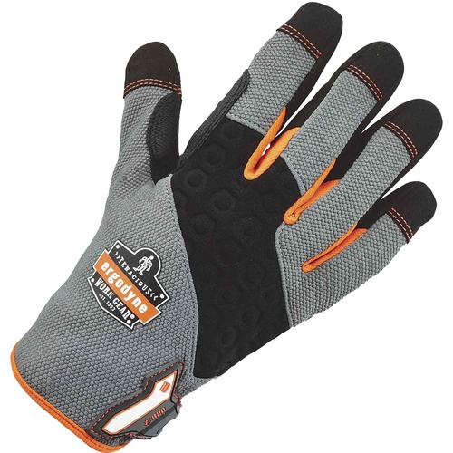 High-Abrasion Handling Gloves, Large, Gray