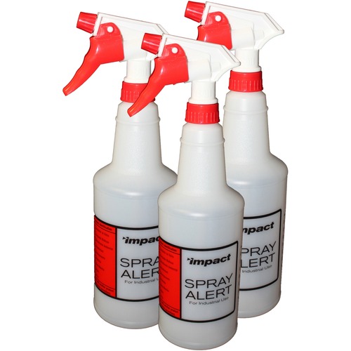 Alert System Spray Bottles, 24oz, 11"x3.5", 3/PK, Natural