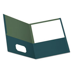 Twin-Pocket Folders, Ltr, 100 Sht Cap., 25/BX, Blue
