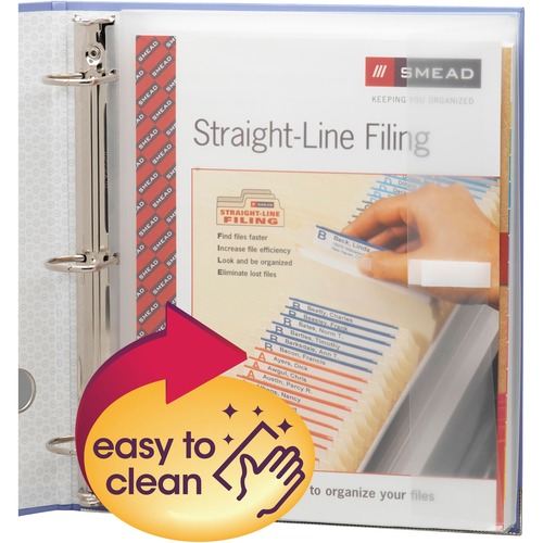 Document Protector, 3 Hole, Expands to 1-1/4", 3/PK, Clear
