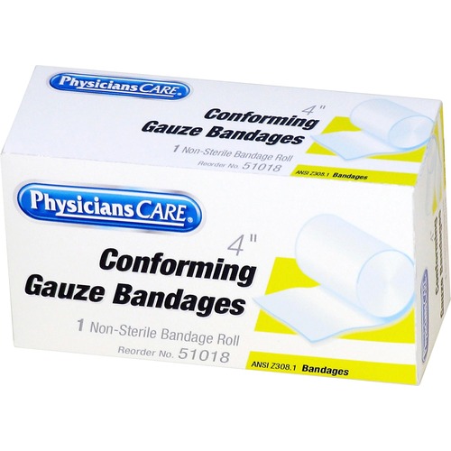 Gauze Refill, Nonsterile, f/First Aid Kit, 4"x5 yards, White