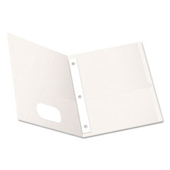 Twin-Pocket Folders With 3 Fasteners, Le