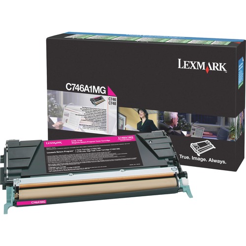 Genuine OEM Lexmark C746A1MG Magenta Return Program Toner (7000 Page Yield)