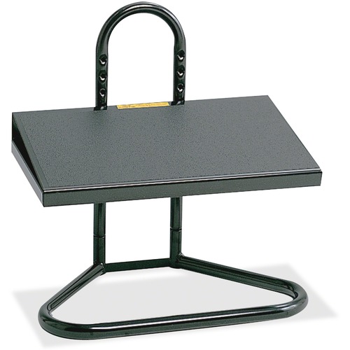 Footrest, Adjustable, Steel,20"x12"x5.5"-15", Black