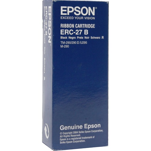 Genuine OEM Epson ERC-27B Black POS Ribbon (6 pk)