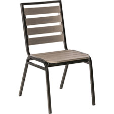 Lorell  Nesting Chairs, Mobile, 24-3/8"x22-7/8"x35-3/8", 2/CT, BK