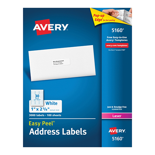 Avery 5160 OEM N/A Address Labels (100 sheets per pack)