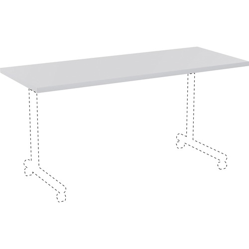 Lorell  Tabletop, f/Training Tables, 72"x24", Light Gray