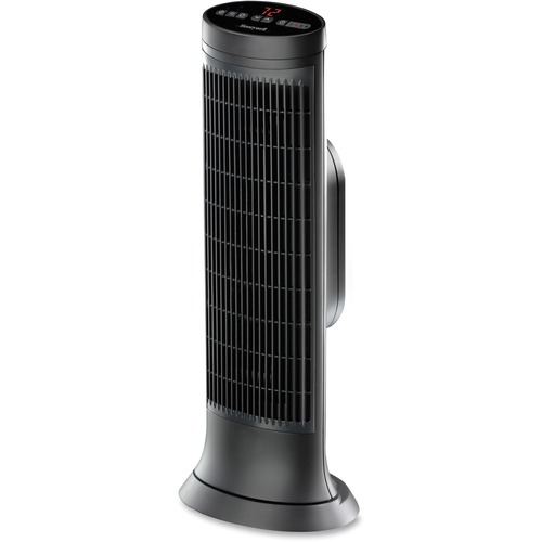 Tower Heater, Digital, 750-1500W, 10.13"x8"x23.25",Black