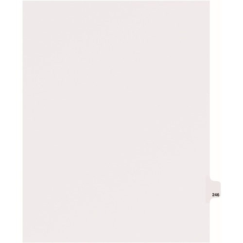 Avery  Dividers, "246", Side Tab, 8-1/2"x11", 25/PK, White