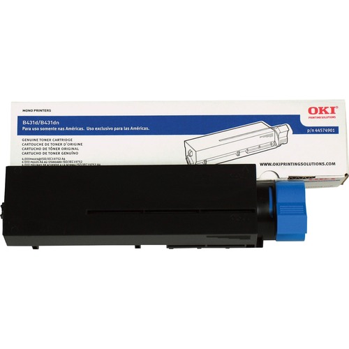 Genuine OEM Okidata 44574901 High Capacity Black Toner Cartridge (10000 page yield)