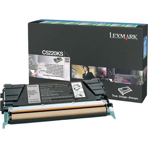 Genuine OEM Lexmark C5220KS Black Return Program Laser/Fax Toner (4000 page yield)