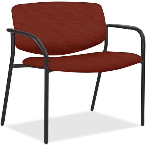 Lorell  Chair, 600 lb. Capacity, 25"x33"x36-1/2", OE Fabric/BK Frame