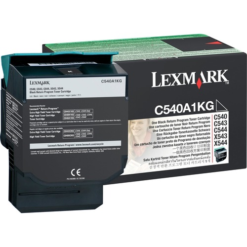 Genuine OEM Lexmark C540A1KG Black Toner Cartridge