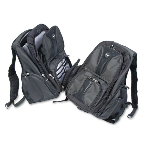 Contour Computer Backpack, 15-3/4"x9"x19-1/2", Black