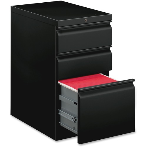 Box/Box/File Pedestal, 15"x20"x28", Black