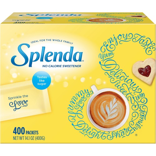 Splenda Sugar Substitute Packets, 1.0g, 6BX/CT, Yellow