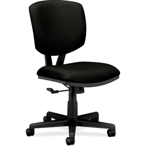 Task Chair, Tilt, Fabric, 25-3/4"x25-3/4"x40", Black