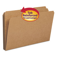 Folder, 11 Point, 2-Ply, 1/3 Ast Tab Cut, Lgl, 100/BX, Kraft