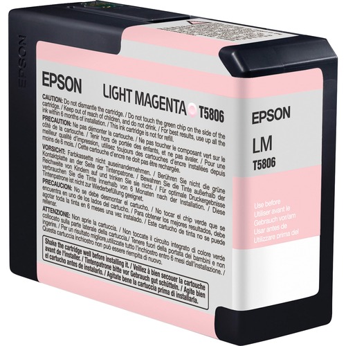 Genuine OEM Epson T580B00 Vivid Light Magenta K3 Ink (80ml)