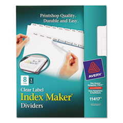 11417, INDEX MAKER CLEAR LABEL DIVIDERS,