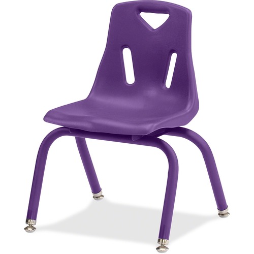 Plastic Stacking Chairs, 12" H, Purple