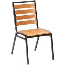 Lorell  Nesting Chairs w/Arms, 24-3/8"x22-7/8"x35-3/8", 2/CT, BK
