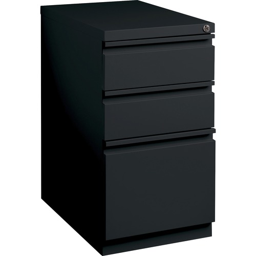 Lorell  Pedestal File, B/B/F, Mobile, 15"x22-7/8"x27-3/4", Black