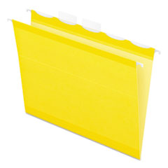 Pendaflex  Hanging File Folder, Letter, 1/5 Cut, 25/BX, Yellow
