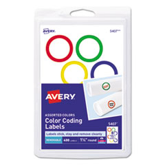 5407, LABEL,CC RINGS,1-1/4",AST, AVE5407