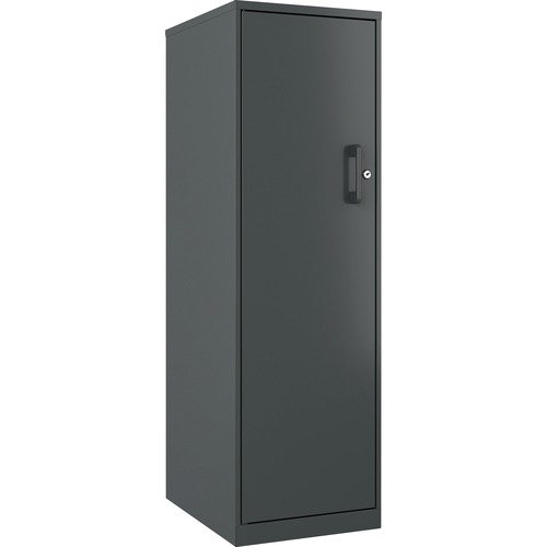 Lorell  Storage Cabinet, 4-Shelf, 14-1/4"Wx18"Lx46-2/5"H, Graphite