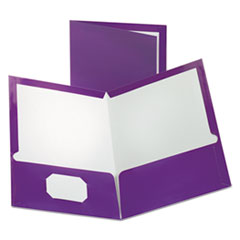 Two-Pocket Laminated Folder, 100-Sheet C