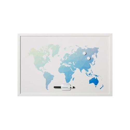 Quote Magnetic Dry Erase Board, DO MORE..., Silver Frame, 18 x 24 Inches