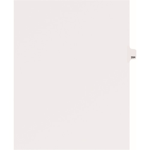 Avery  Dividers, "284", Side Tab, 8-1/2"x11", 25/PK, White