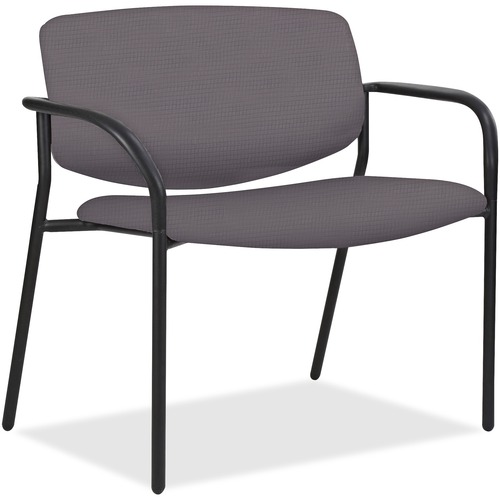 Lorell  Chair, 600 lb. Capacity, 25"x33"x36-1/2", Ash GY/BK Frame