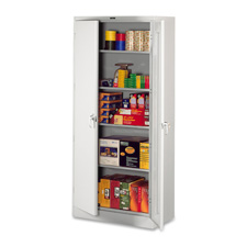 Tennsco Corp.  Storage Cabinet w/4 Adj Shelves, 36"x18"x72", Black