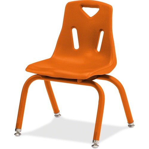 Stacking Chairs,w/Powder-Coat,16" Seat,2