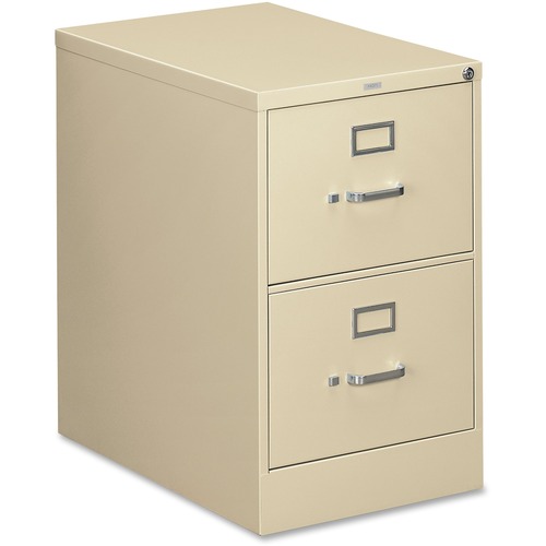 2 Drawer File, Vertical, Legal, 18-1/4"x26-1/2"x29", Putty