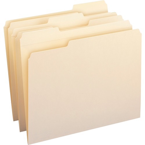 File Folders, 1/3 Ast Tab Cut, 2 Ply, Letter, 100/BX, MLA