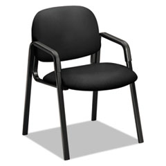 The HON Company  Guest Chair, Leg Base Arms, 23-1/2"x24-1/2"x32", CU Black
