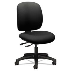 The HON Company  Task Chair, w/o Arms, 24"x34-1/4"x40-1/2", CU Black